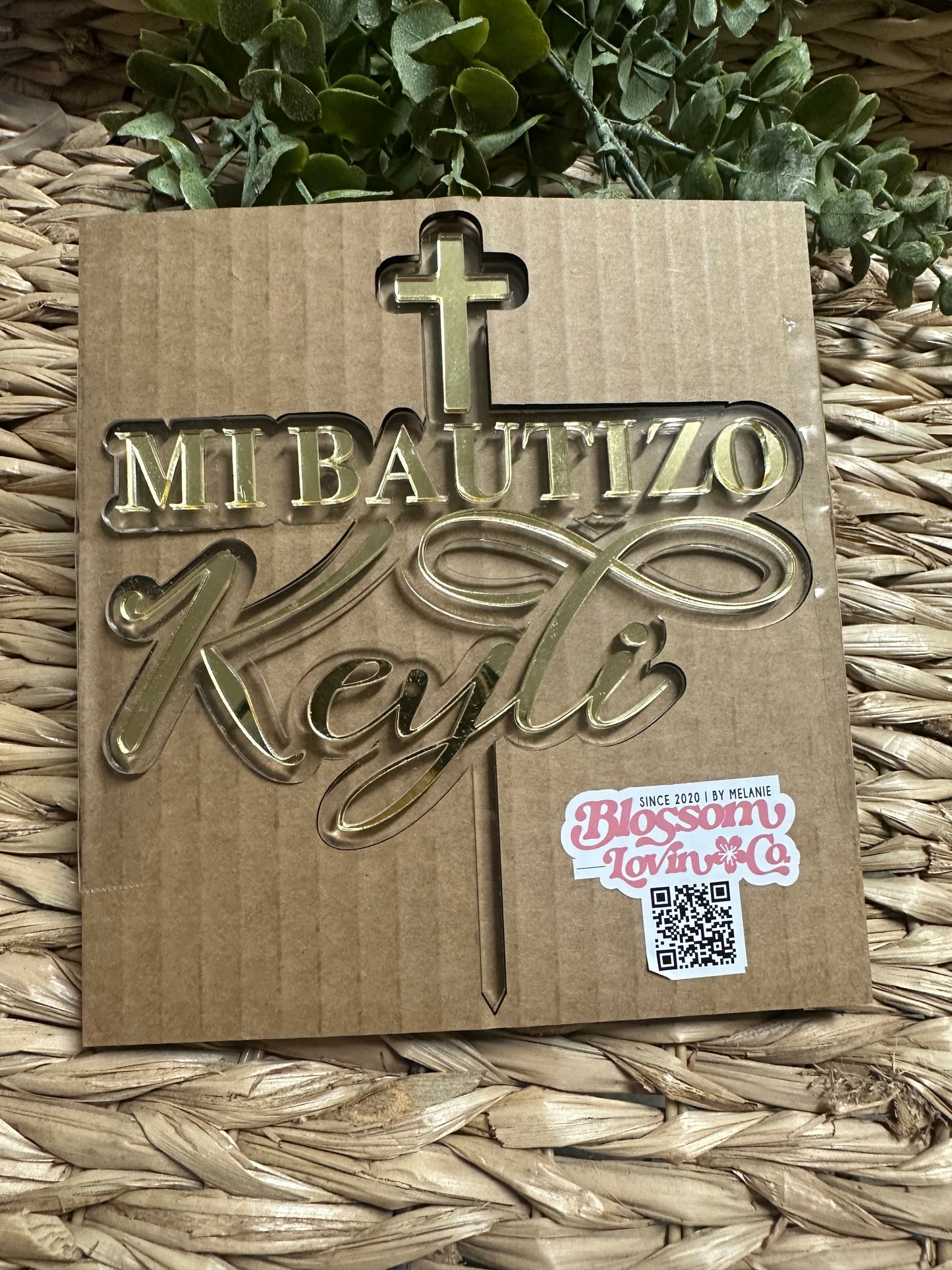 Mi Bautizo Cake Topper | My Baptism Cake Topper | Religious Cake Topper