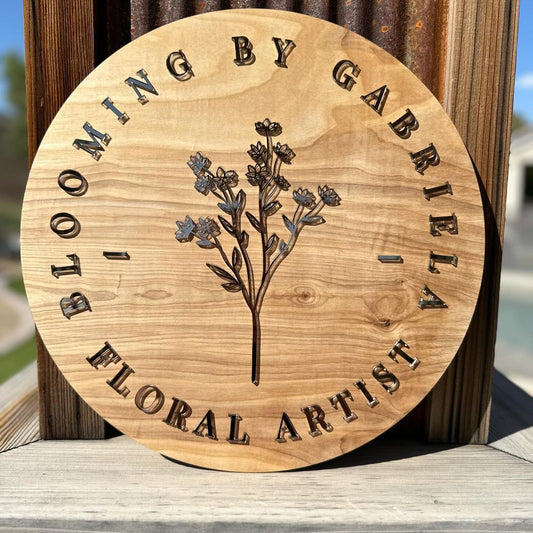 Round Business Logo Sign