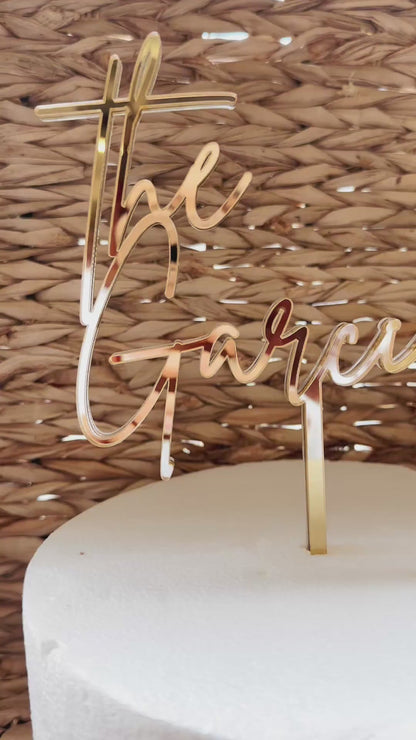 Personalized Wedding Cake Topper - “The [Last Name]” Custom Acrylic or Wood Topper